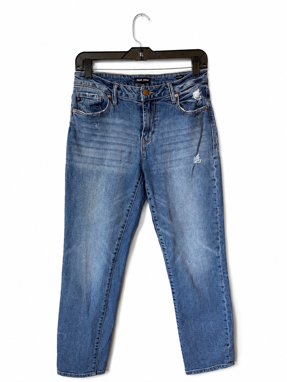 Dear John Distressed Jeans Size 4 Blue Casual Everyday Fall Layering Streetwear‎